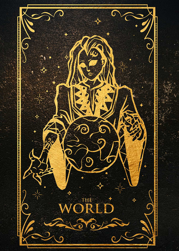 The WORLD Tarot card