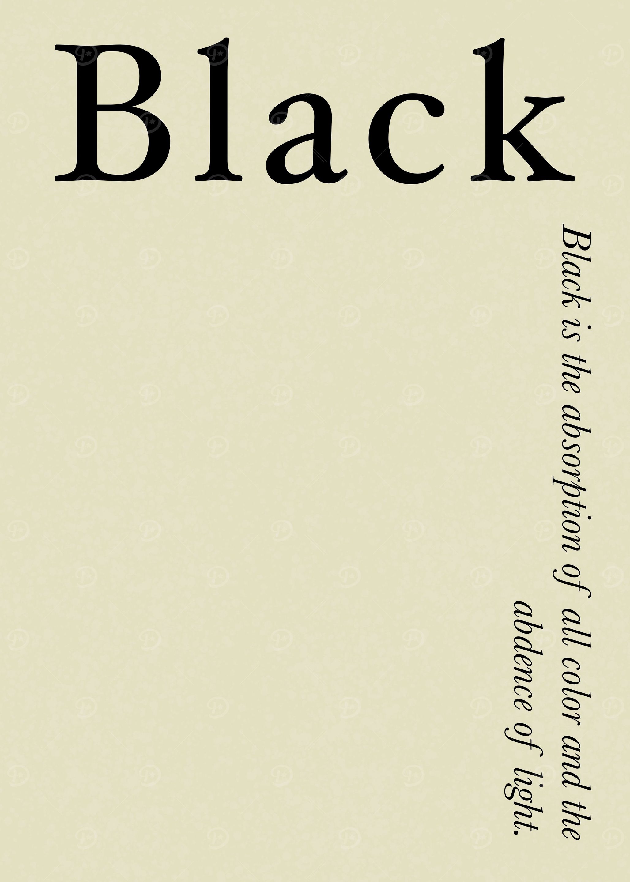 Black Color Explanation