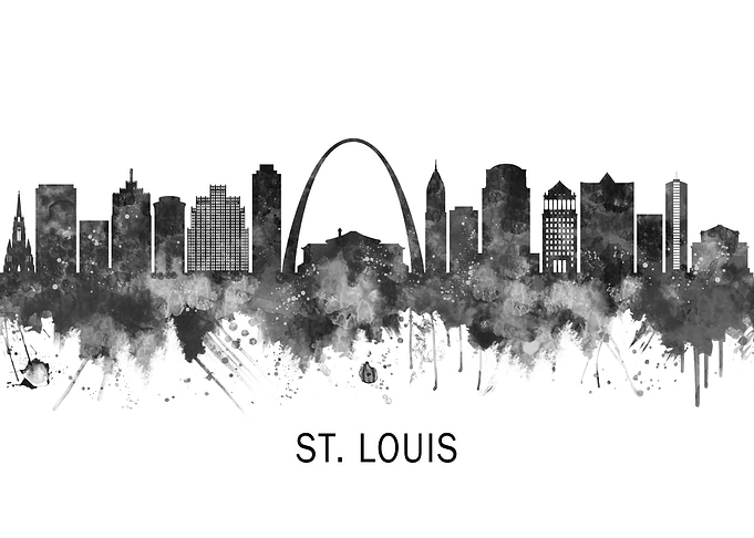 St Louis Missouri Skyline