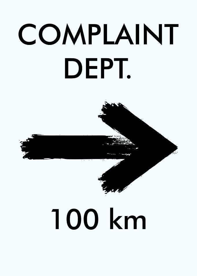 COMPLAINT DEPT WHITE
