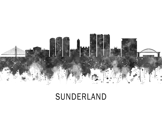 Sunderland England Skyline