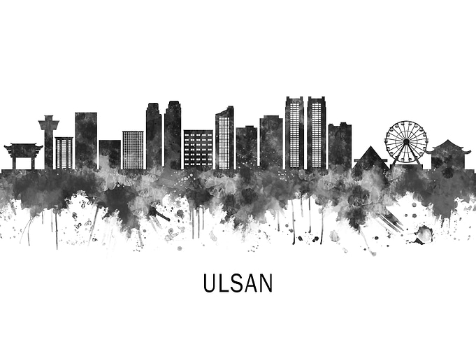 Ulsan South Korea Skyline