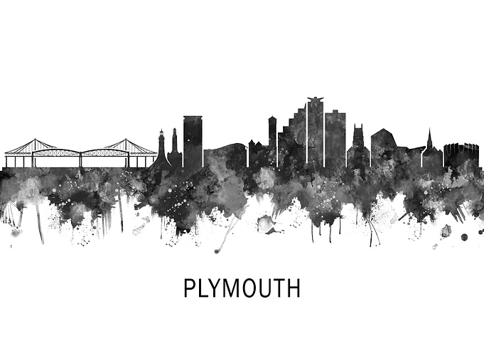 Plymouth England Skyline