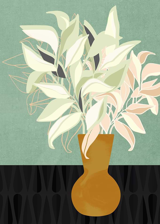 Pastel Plant Abstract