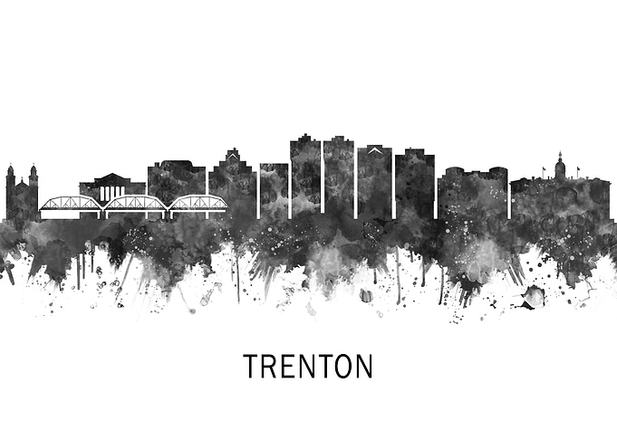 Trenton New Jersey Skyline
