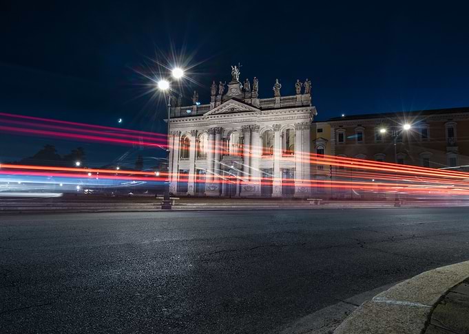 San Giovanni church night