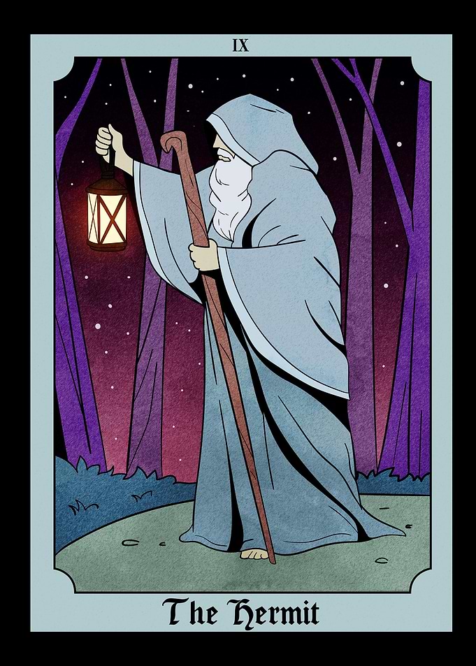 Hermit Tarot Card Lantern