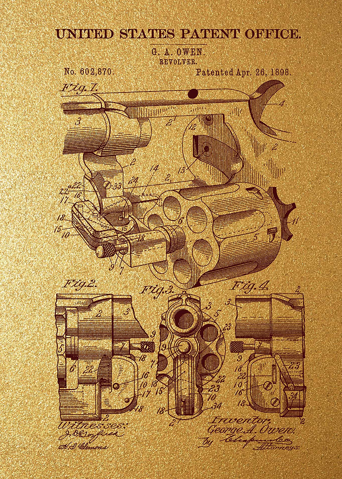 15 1898 Revolver Patent