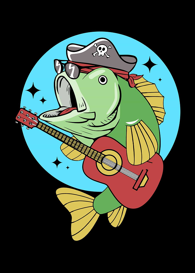 Fishing Bass Guitar