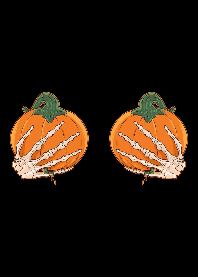 Halloween Skeleton Pumpkin