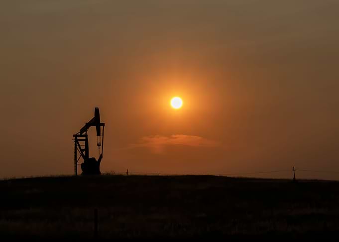 Sunset in Oil Country