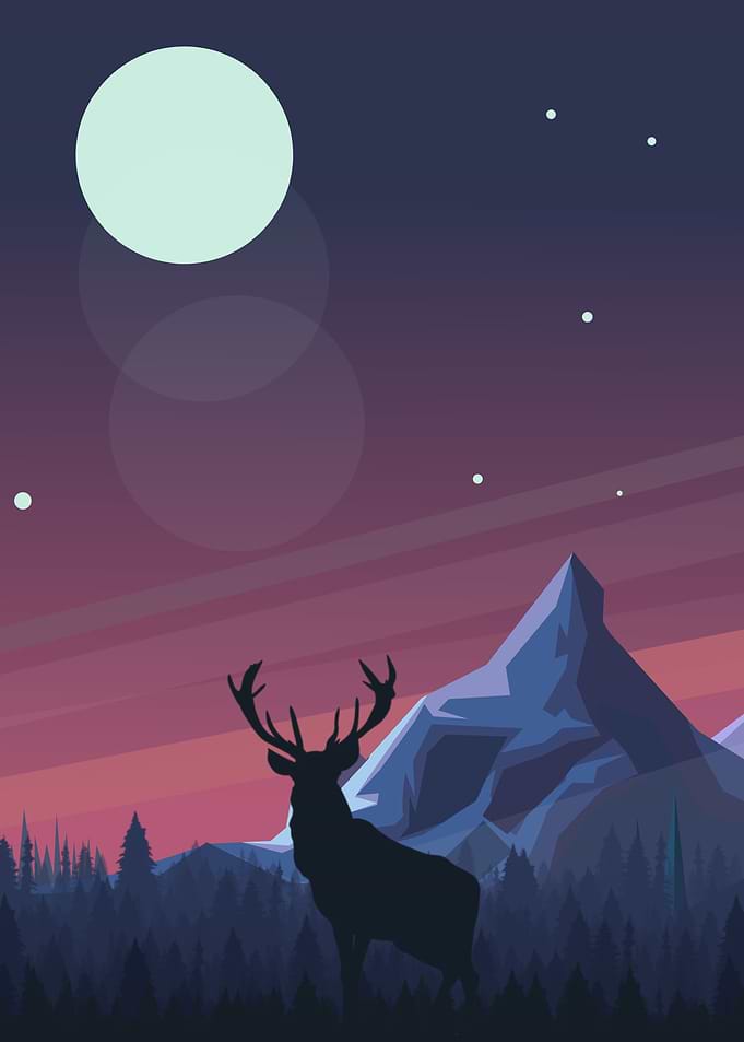 Deer in the jungle