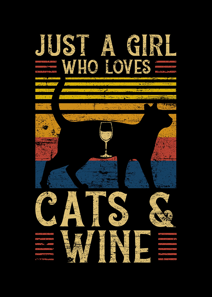 Cats And Wine Saying
