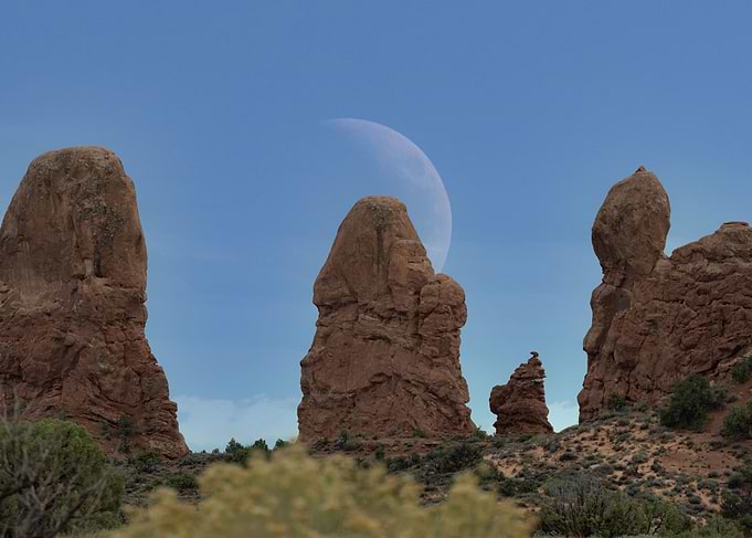 Otherworldly landscape