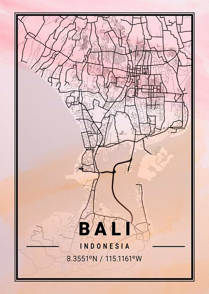 Bali Map Indonesia
