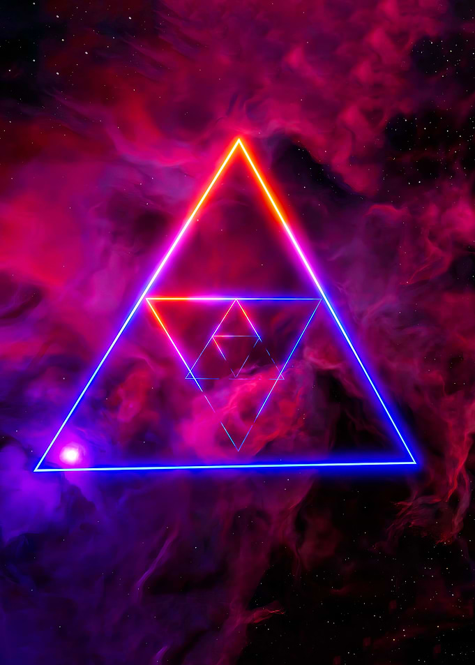 Triangle in the clouds