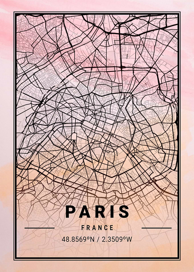 Paris City Map France