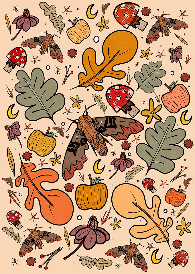 The moths and leaves