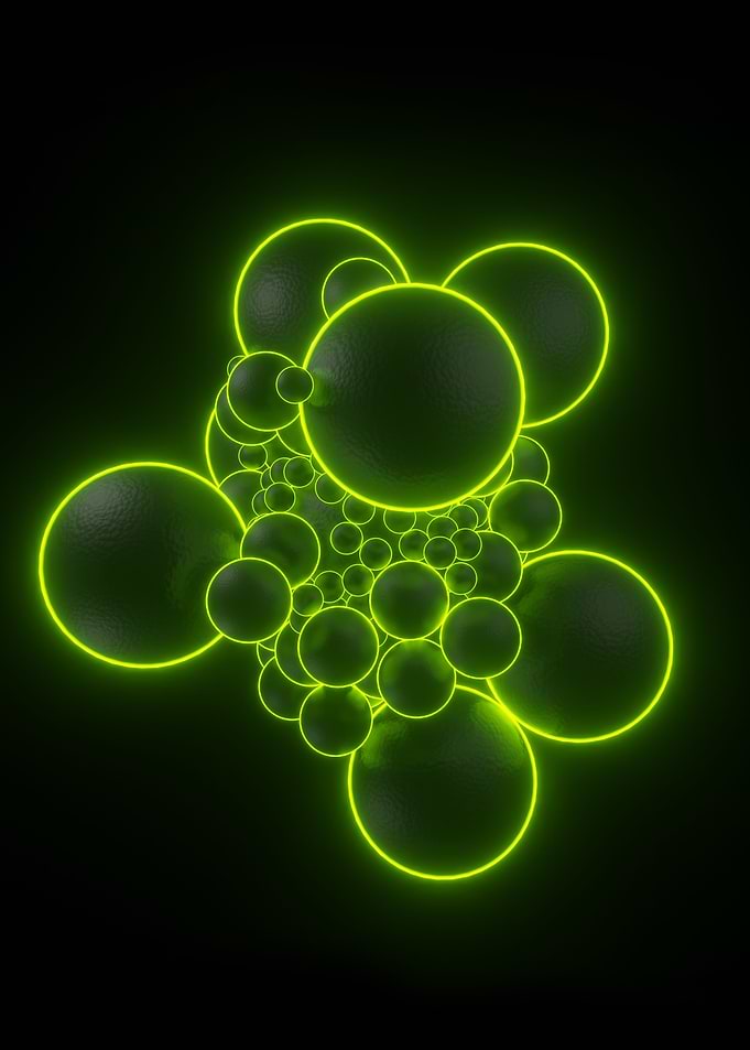 Abstract Neon Green