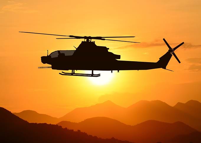 American attack helicopter