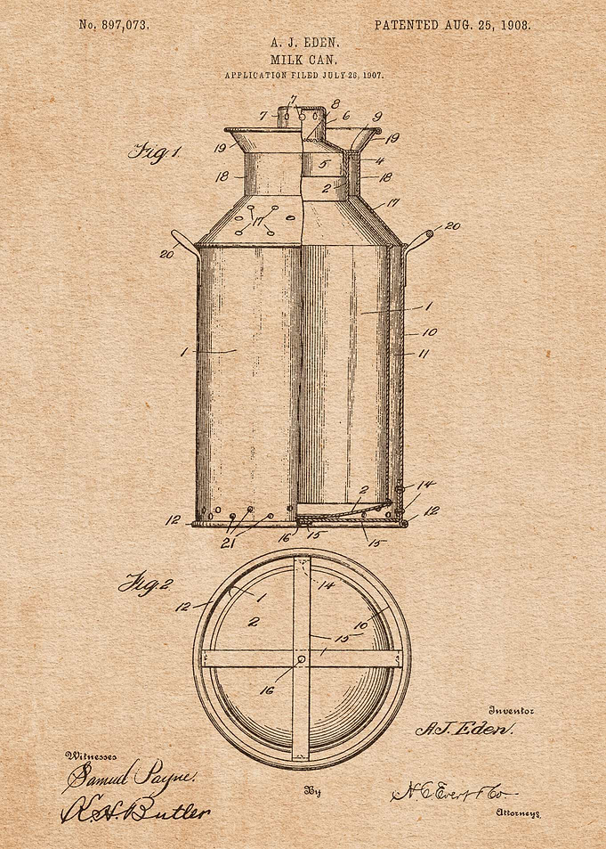 1908 Milk Can