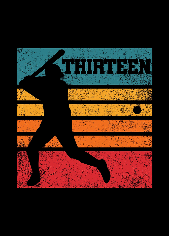 13th Birthday Batter Baseb