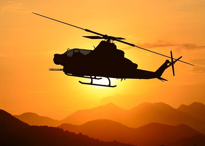 American attack helicopter