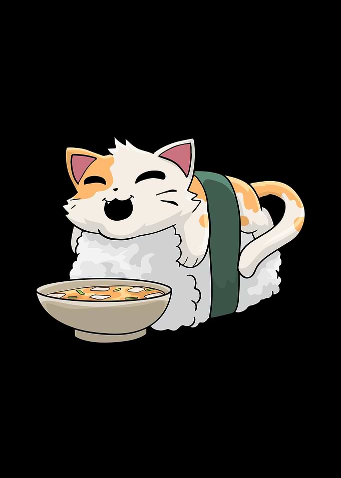Sushi Cat Miso Anime