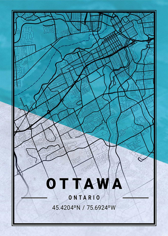 Ottawa City Map Canada