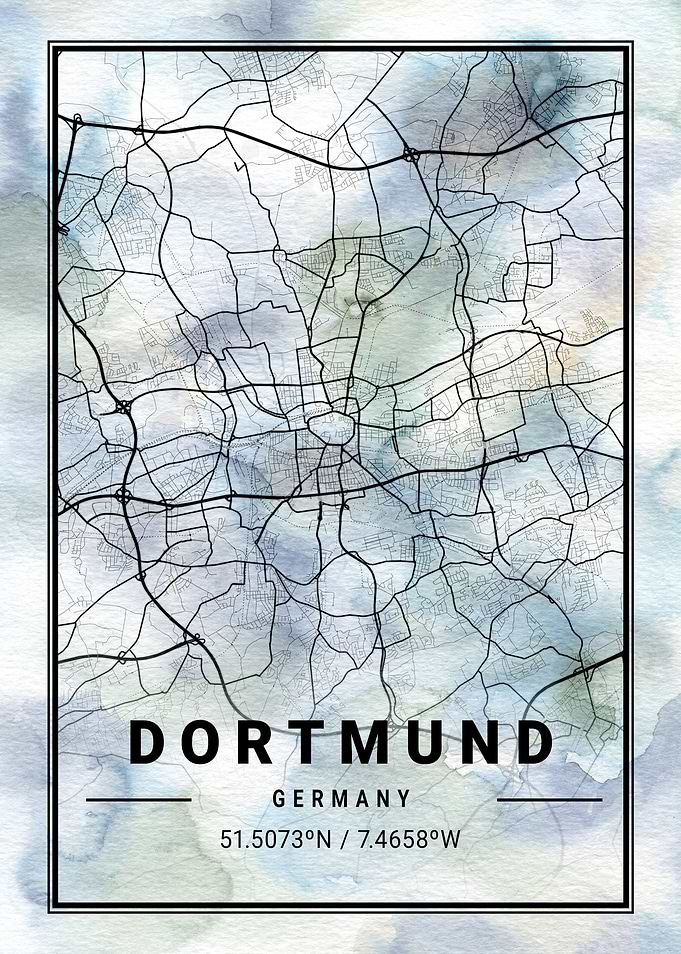 Dortmund City Map Germany