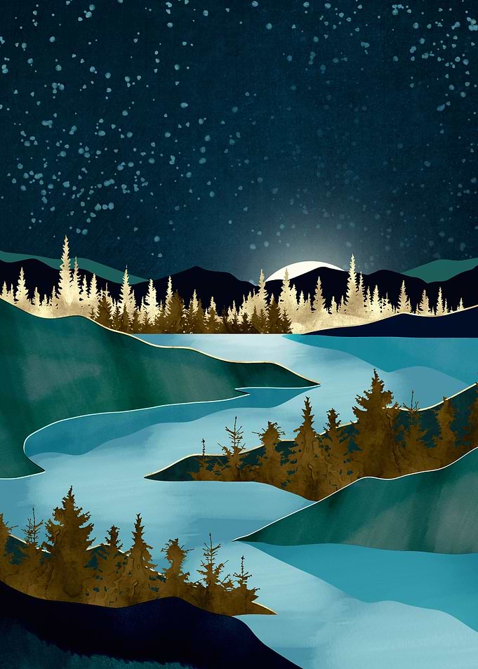 Autumn River Night