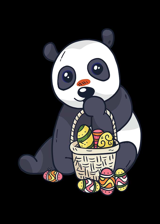Easter panda
