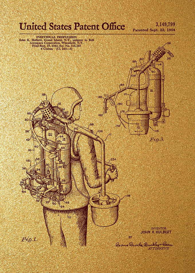 47 Jet Pack Patent Print