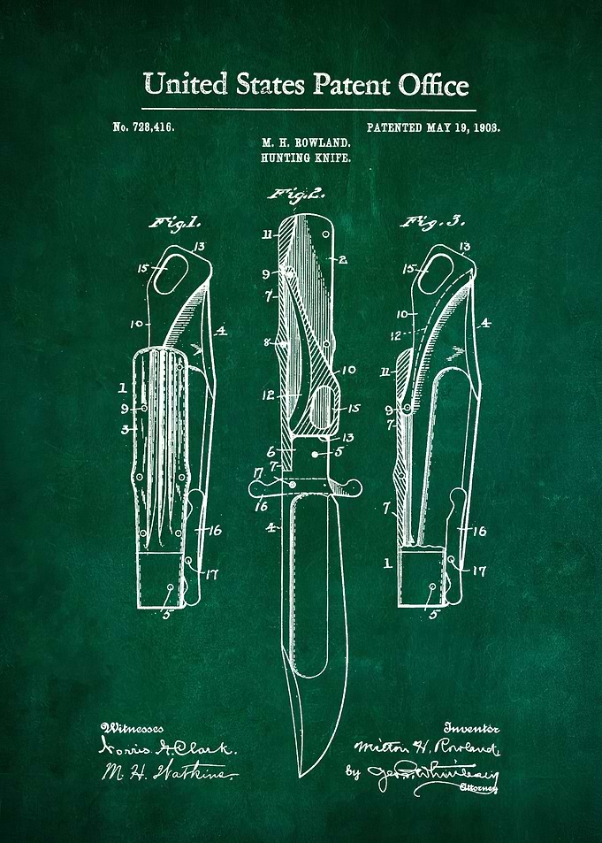 64 Hunting Knife Patent 1