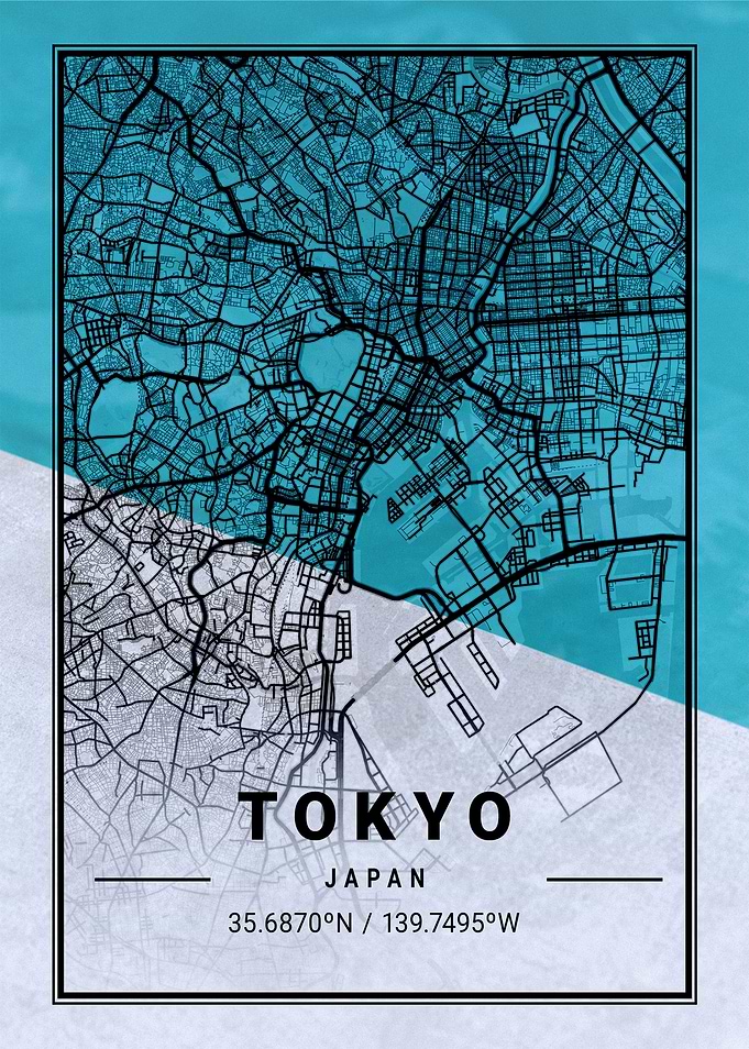 Tokyo City Map Japan