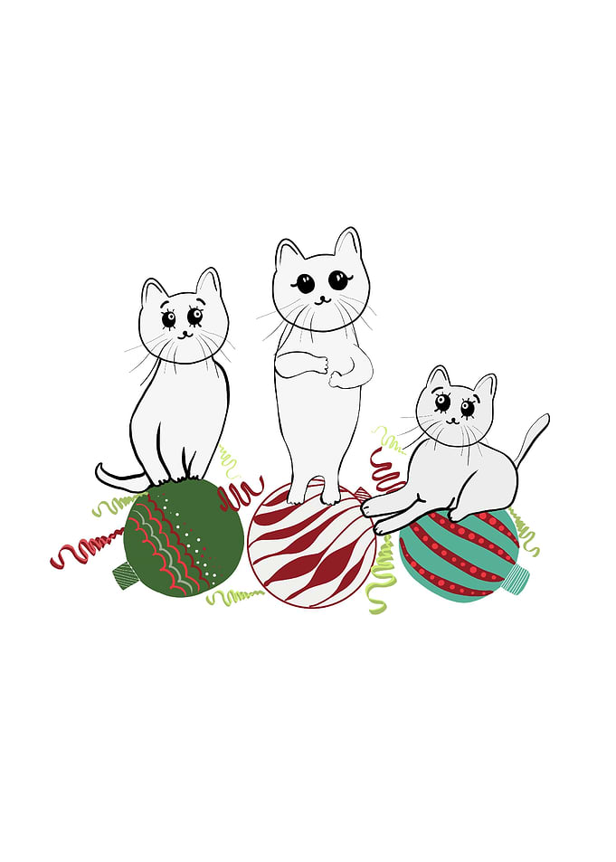 Christmas cats