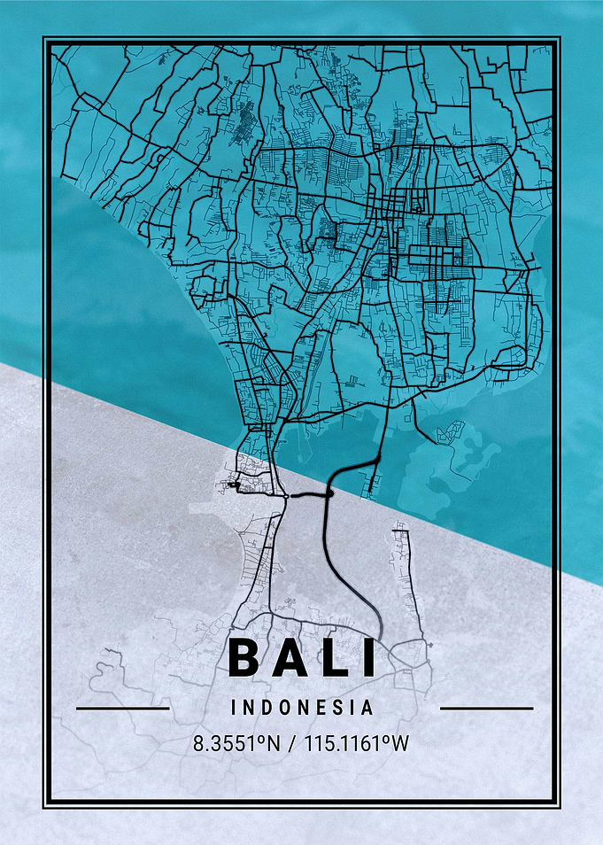 Bali Map Indonesia