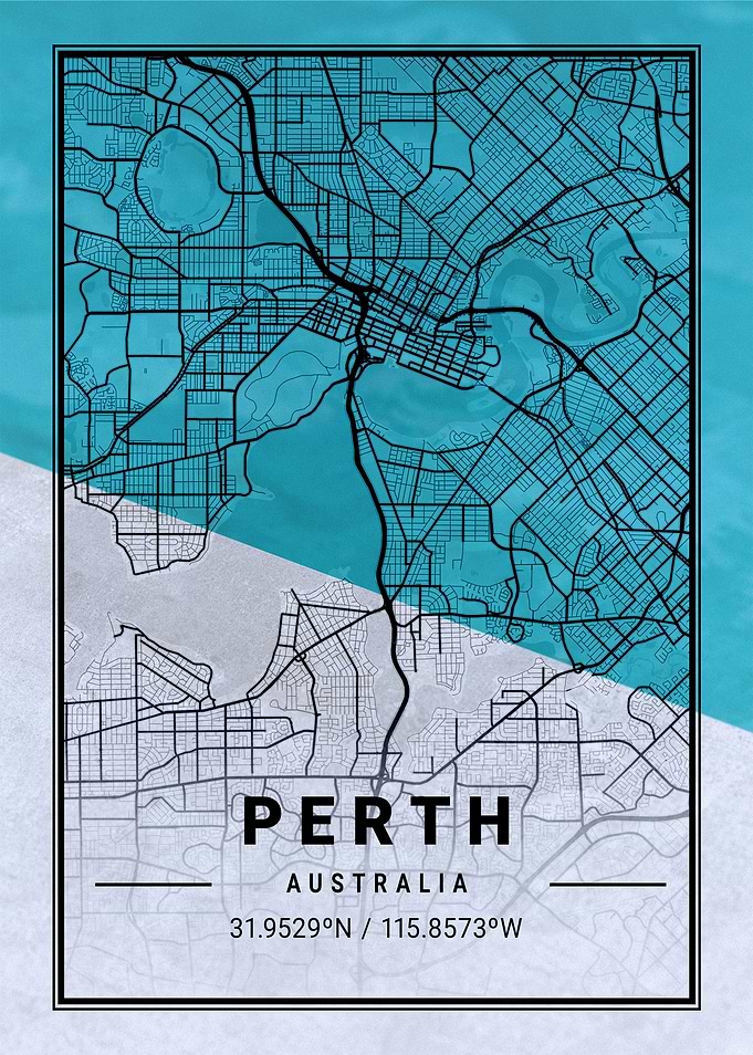Perth City Map Australia
