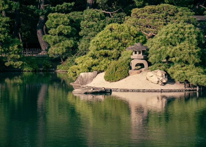 Lantern by the Pond
