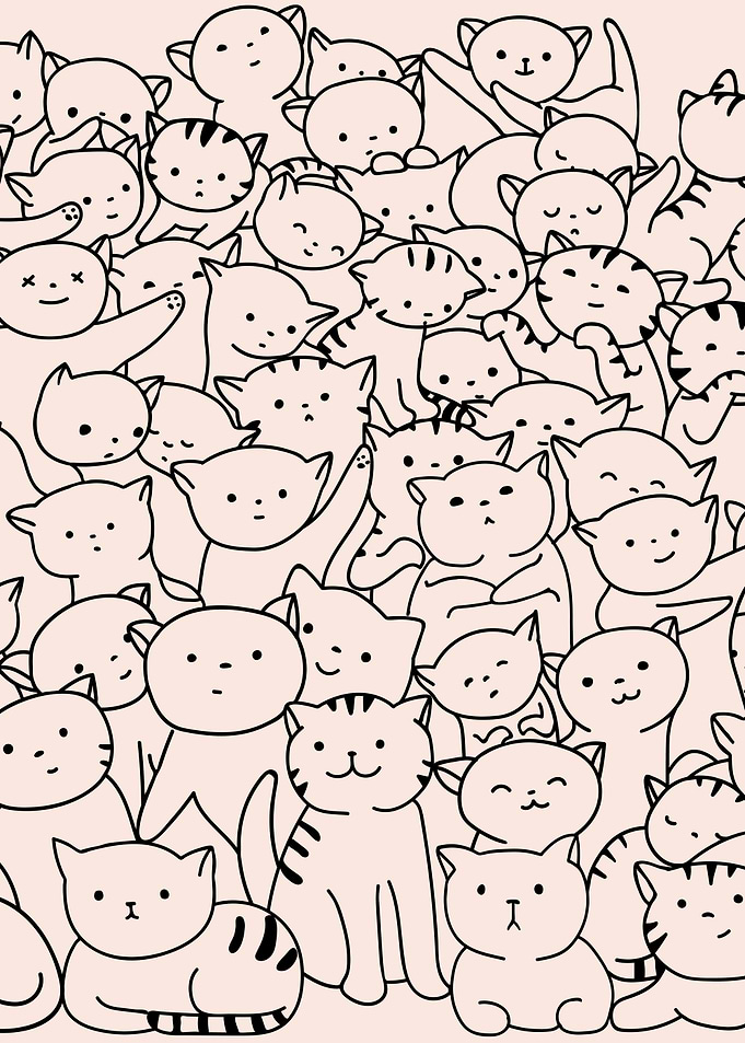 Wall Of Cats Judging You