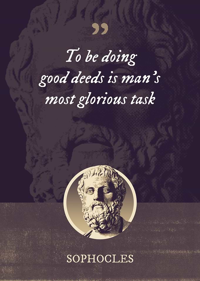 To be doing good deeds is