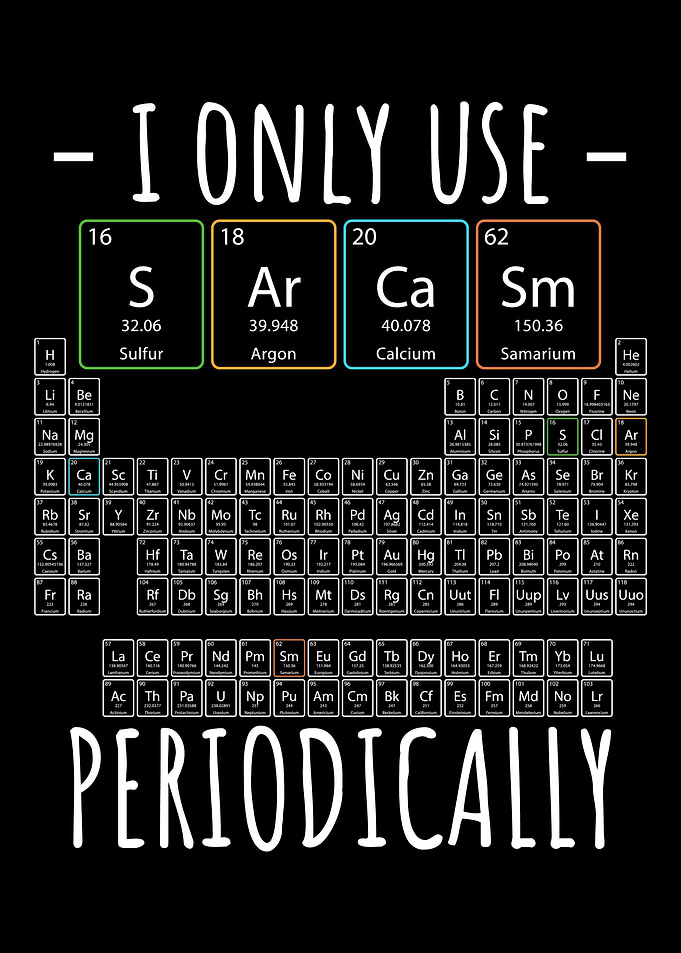 I Use Sarcasm Periodically