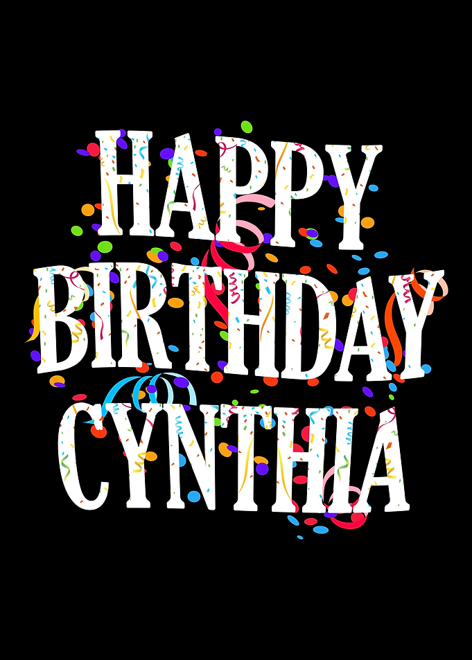 Happy Birthday Cynthia
