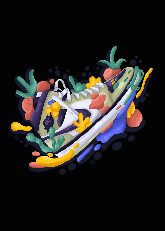 sneaker in doodle