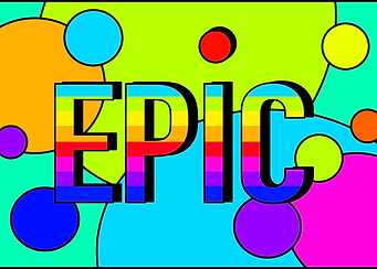 Epic pop art wording