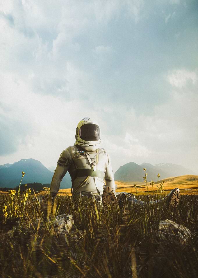 Spaceman on a Field Day