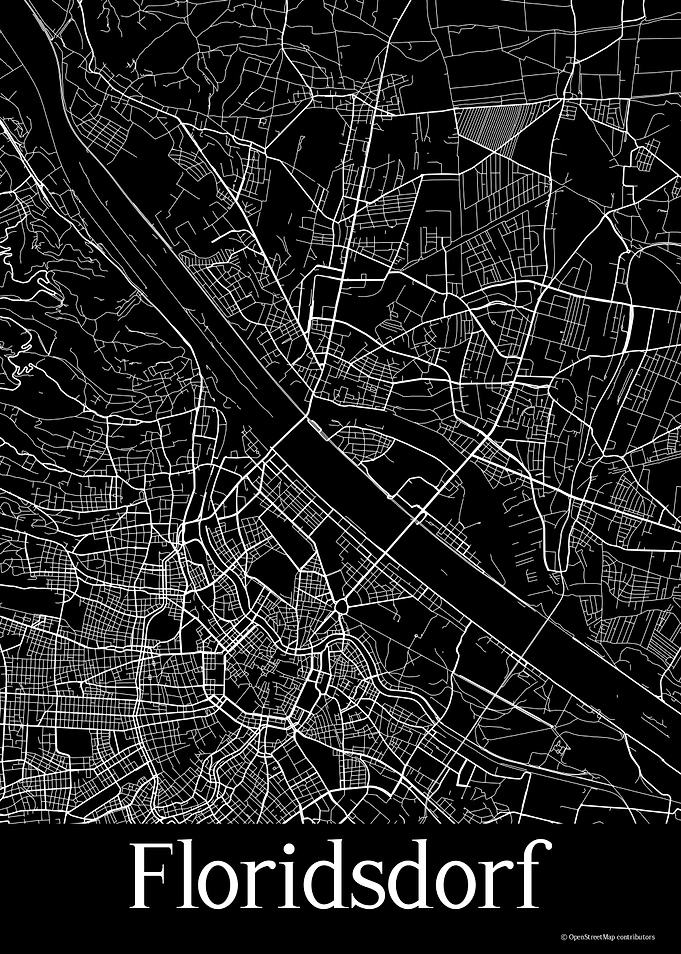 Floridsdorf Black Map