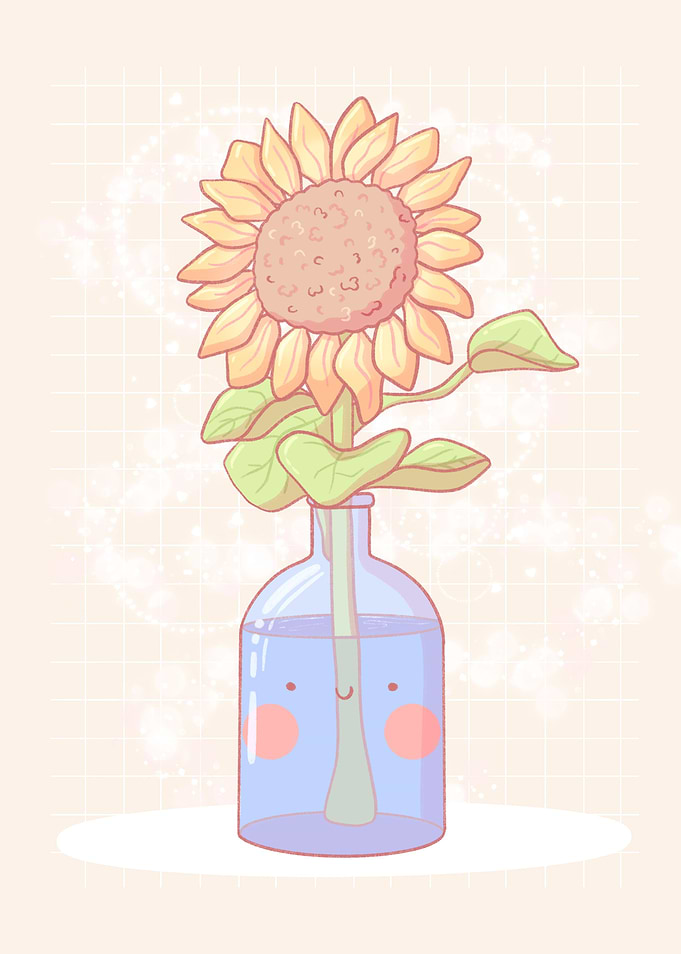 Sunflower Vase