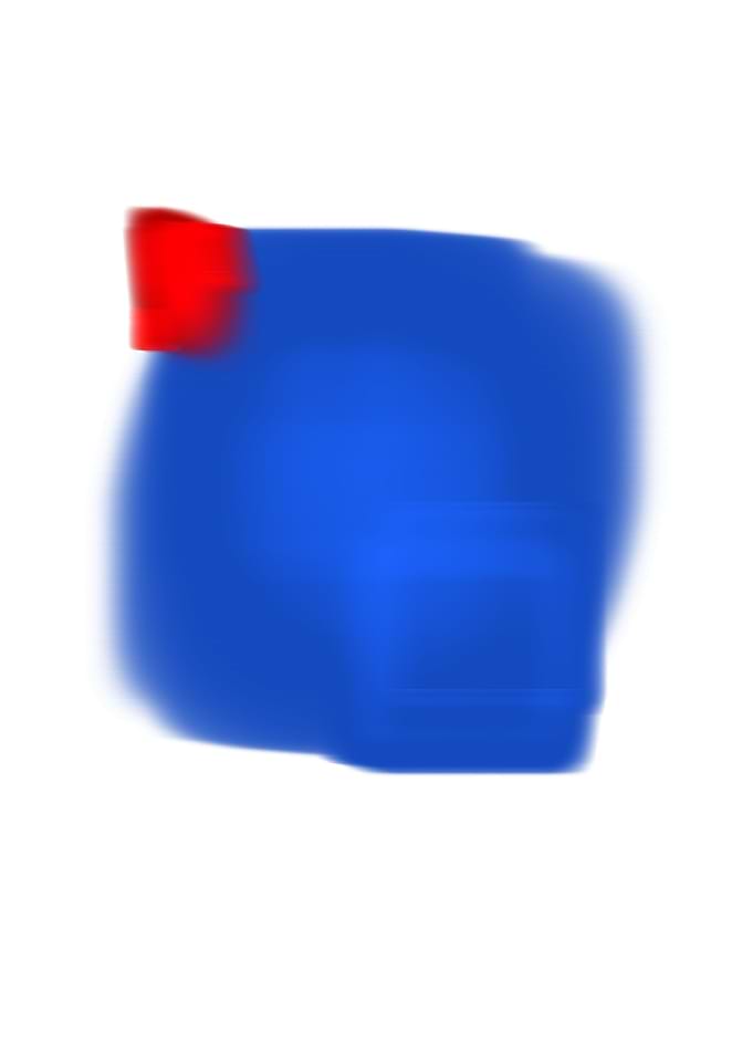 blue cubes with red cube