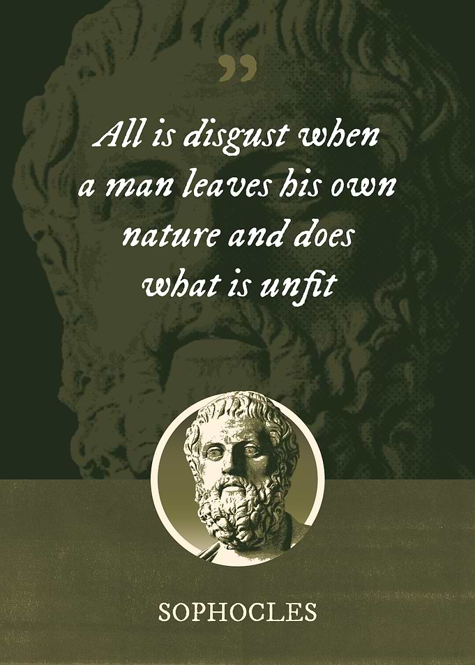 All is disgust when a man